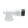 Euroflo ZB38404DB 90° Short Flexible Pan Connector White 110mm -Pipe Shop 1807R P