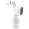 McAlpine WC-CON8FV 90° Flexible WC Connector White 97-107mm -Pipe Shop 271JJ P