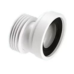 McAlpine WC-CON4 20mm Offset WC Pan Connector White 110mm