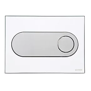 Fluidmaster Schwab Circle 15322 Dual-Flush Flushing Plate White 3 Fluidmaster Schwab Circle 15322 Dual-Flush Flushing Plate White