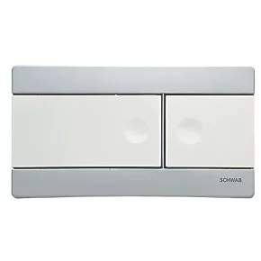 Fluidmaster Schwab Line 360159 Dual-Flush Flushing Plate Matt/Gloss Chrome 3 Fluidmaster Schwab Line 360159 Dual-Flush Flushing Plate Matt/Gloss Chrome