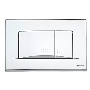 Fluidmaster Schwab Dots Duo 257429 Dual-Flush Flushing Plate Gloss Chrome 3 Fluidmaster Schwab Dots Duo 257429 Dual-Flush Flushing Plate Gloss Chrome