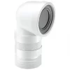 McAlpine WC-CON8F18 90° Back to Wall Flexible WC Connector White 97-107mm -Pipe Shop 564JG P