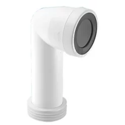 McAlpine WC-CON8E 90° WC Pan Connector White 110mm