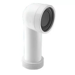 McAlpine WC-CON8 90° WC Pan Connector White 110mm