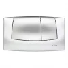 Fluidmaster Schwab Onda 227747 Dual-Flush Flushing Plate Gloss/Matt Chrome -Pipe Shop 7361X P