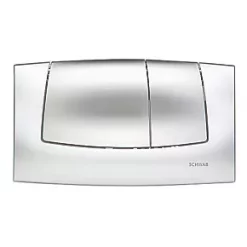 Fluidmaster Schwab Onda 227747 Dual-Flush Flushing Plate Gloss/Matt Chrome