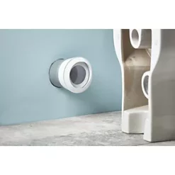 McAlpine MACFIT MAC-1 WC Straight Pan Connector White 90-112mm -Pipe Shop 78806 A2