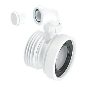 McAlpine WC-CON1V Rigid WC Connector White 110mm 3 McAlpine WC-CON1V Rigid WC Connector White 110mm