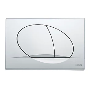 Fluidmaster Schwab Ovate Duo 257421 Dual-Flush Flushing Plate Matt Chrome 3 Fluidmaster Schwab Ovate Duo 257421 Dual-Flush Flushing Plate Matt Chrome