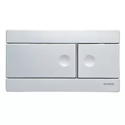 Fluidmaster Schwab Line 360164 Dual-Flush Flushing Plate Matt Chrome