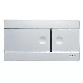 Fluidmaster Schwab Line 360164 Dual-Flush Flushing Plate Matt Chrome