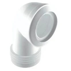 McAlpine MACFIT MAC-8 90° WC Short Pan Connector White 90-112mm