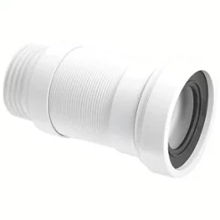McAlpine WC-F23S Flexible WC Connector White 97-107mm