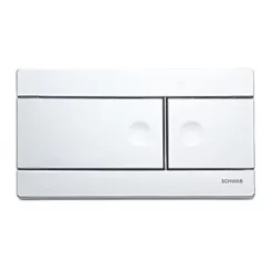 Fluidmaster Schwab Line 360161 Dual-Flush Flushing Plate Gloss Chrome